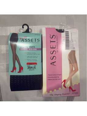 Lot of 2 Women's ASSETS by Sara Blakely Shaping Tights